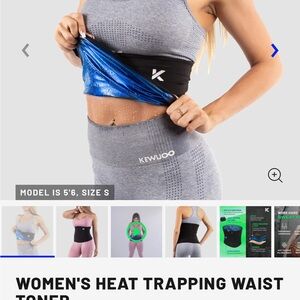 Kewlioo Women's Black and Blue Waist Toner size L
